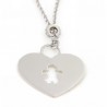 COLLANA IN ARGENTO CUORE CON BIMBA