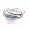 BRACCIALE IN ARGENTO TENNIS RIGIDO