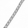 BRACCIALE IN ARGENTO TENNIS A GRIFFE  4 MM/ 16 CM